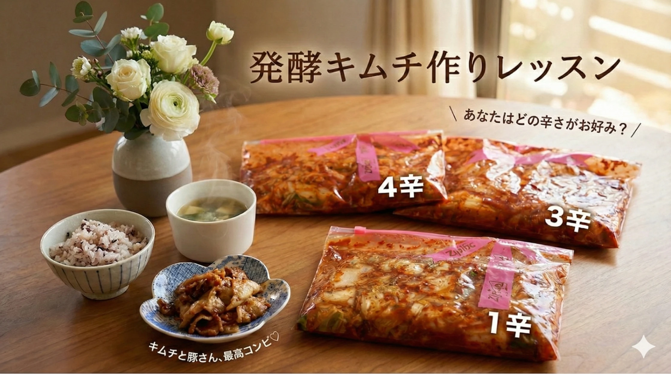 発酵キムチつくり